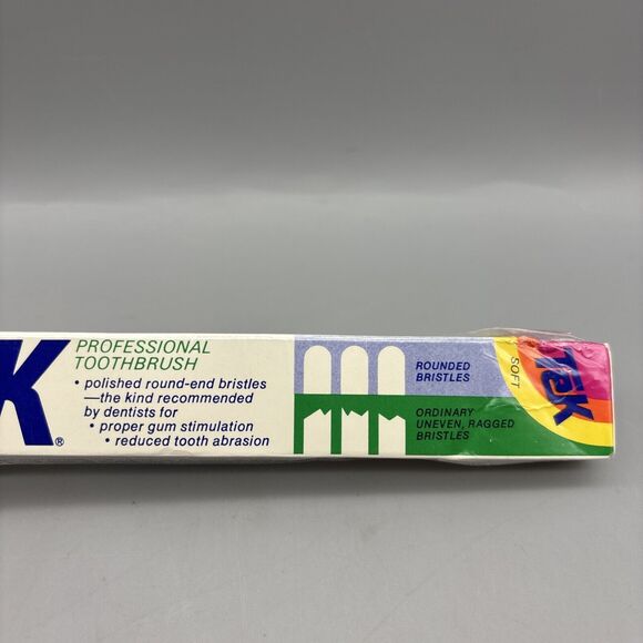 Vintage TEK Toothbrush 1985 Sealed Package - Picture 8 of 9
